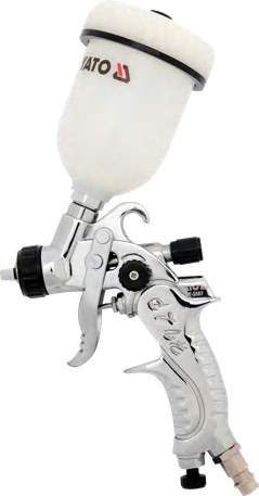Spray gun with fluid cup