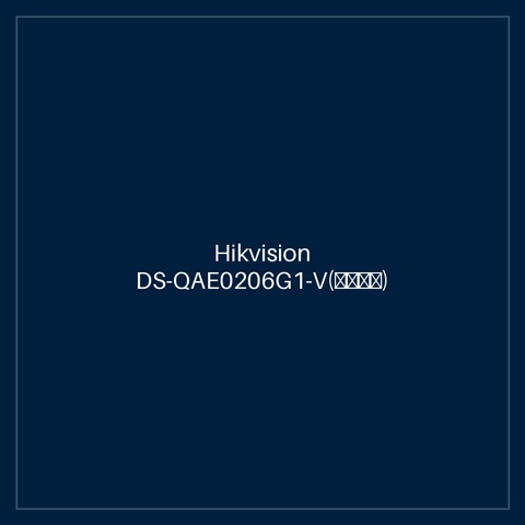 Hikvision DS-QAE0206G1-V(海外标配)