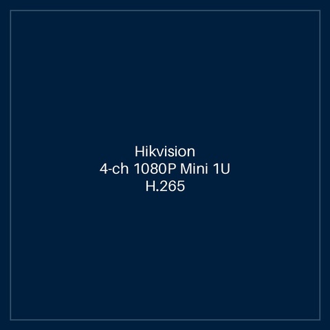 Hikvision - 4-ch 1080P Mini 1U H.265 AcuSense DVR