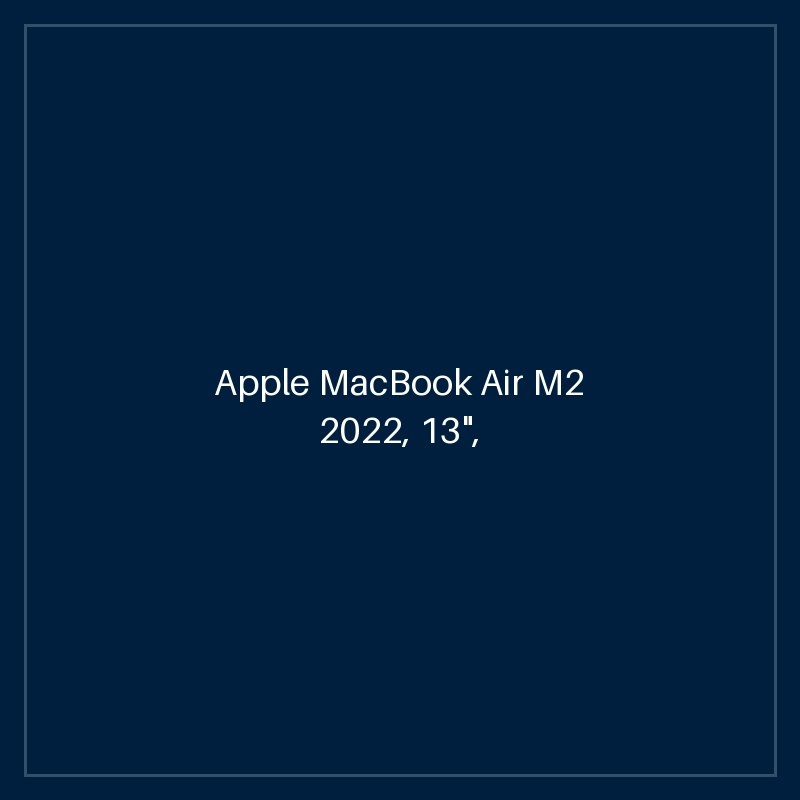 Apple MacBook Air M2 2022, 13", Silver, 8-Core CPU, 8-Core GPU, 8GB/256GB
