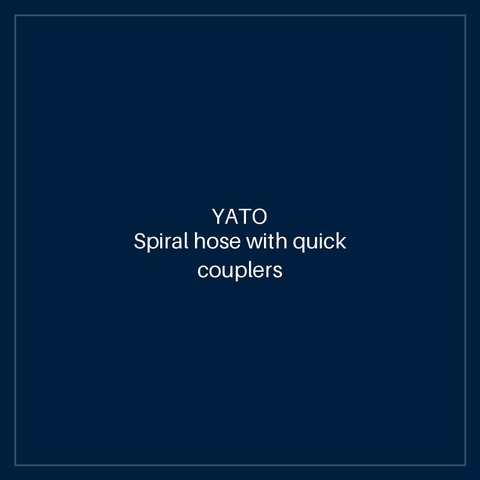 Spiral hose with quick couplers 6.5 mm