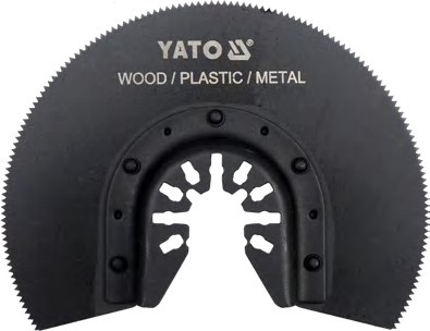 Half-moon saw blade for oscillating multitool HSS