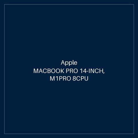 MACBOOK PRO 14-INCH, M1PRO 8CPU 14GPU 16GB SSD 512GB - SILVER