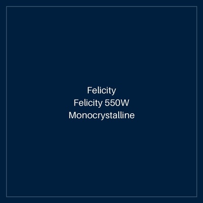 Felicity 550W Monocrystalline Solar Panel