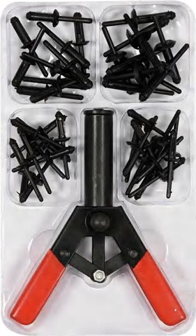 Rivet for plastic rivets kit