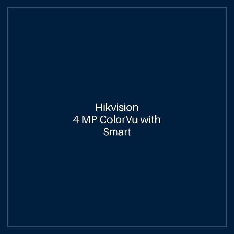 Hikvision 4 MP ColorVu with Smart Hybrid Light Fixed Turret Network Camera