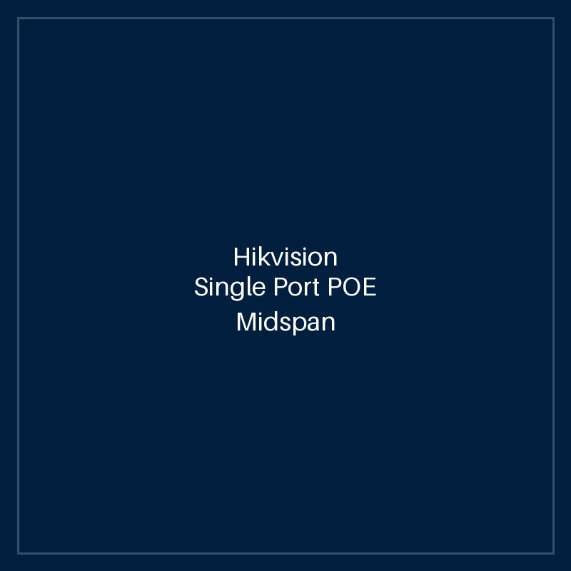 Hikvision Single Port POE Midspan