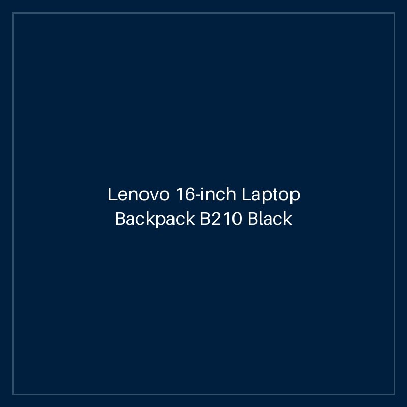 Lenovo 16-inch Laptop Backpack B210 Black (Eco)-MEA