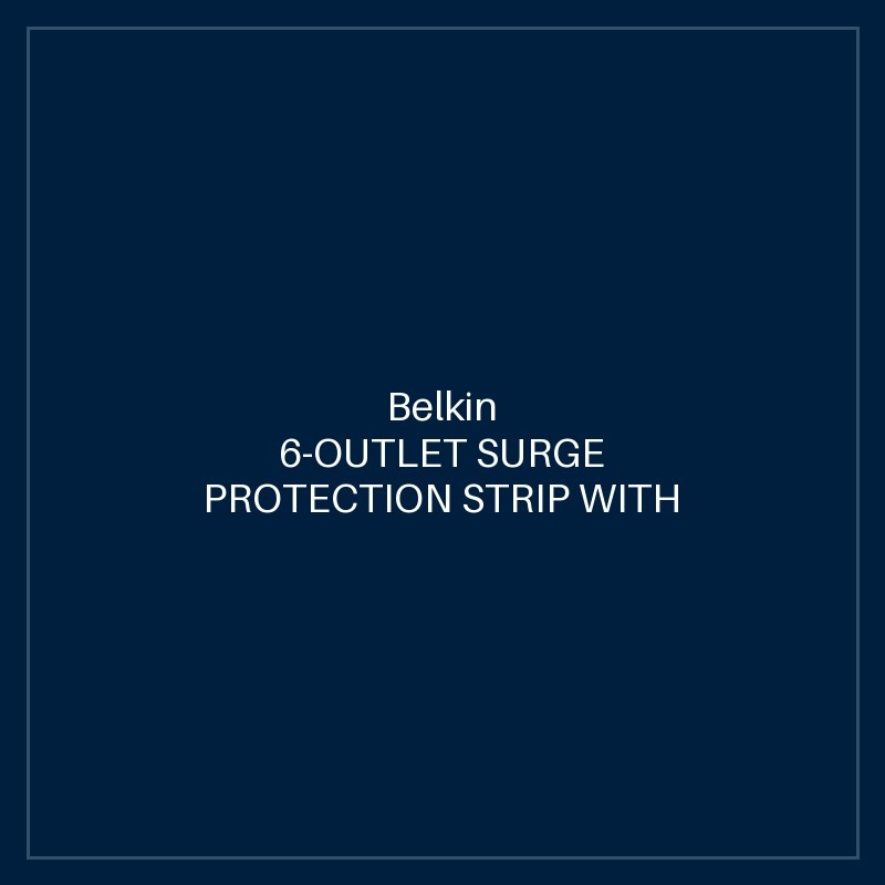 BELKIN 6-OUTLET SURGE PROTECTION STRIP WITH 2M POWER CORD