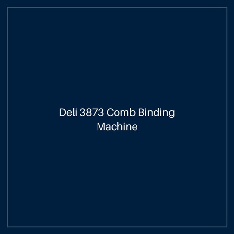 Deli 3873 Comb Binding Machine