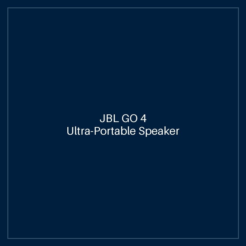 JBL GO 4 Ultra-Portable Speaker