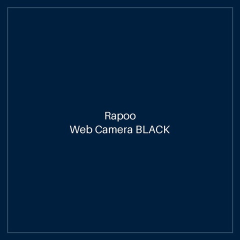 RAPOO Web Camera BLACK