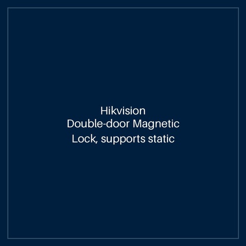 Hikvision Double-door Magnetic Lock, supports static linear thrust of 2 x 280kg