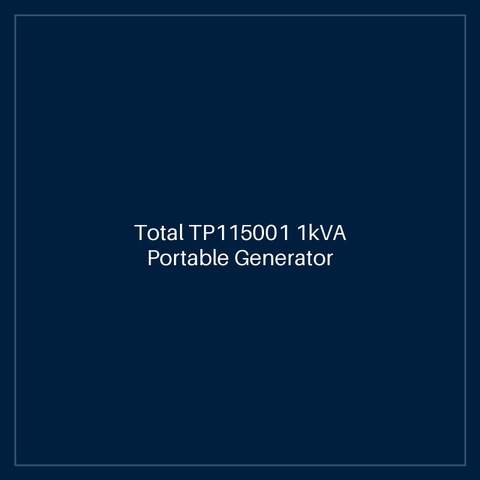 Total TP115001 1kVA Portable Generator