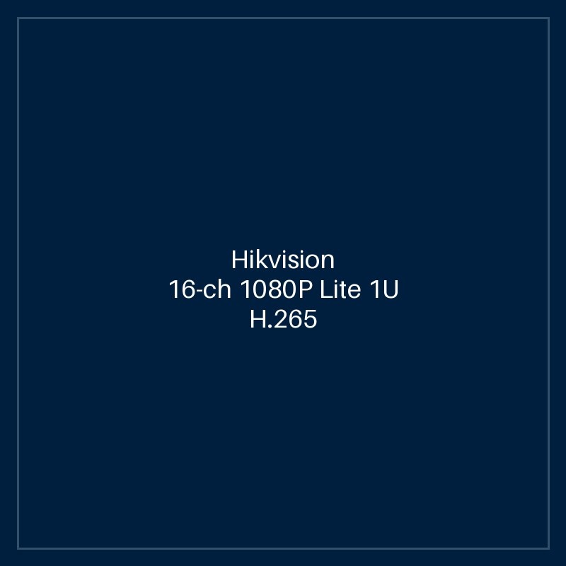 Hikvision 16-ch 1080P Lite 1U H.265 DVR