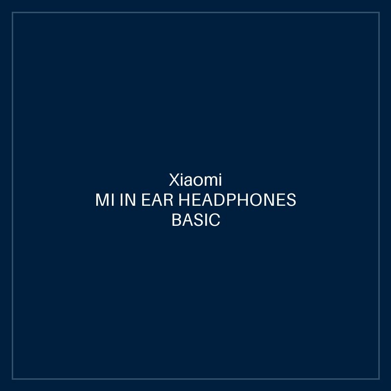MI IN EAR HEADPHONES BASIC BLACK