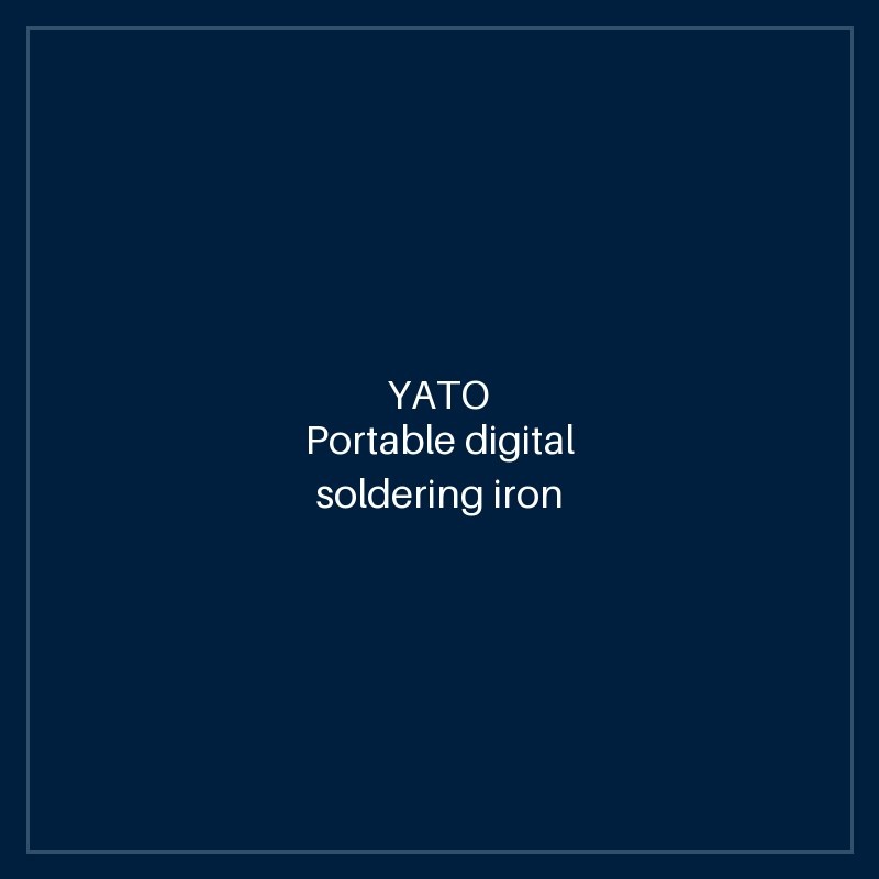 Portable digital soldering iron