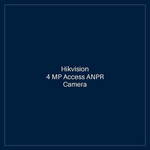 Hikvision 4 MP Access ANPR Camera