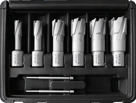 TCT core drill bits set 6pcs--for magnetic drill