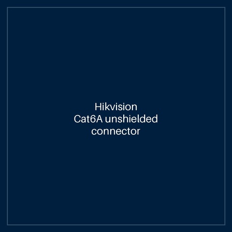 Hikvision Cat6A unshielded connector