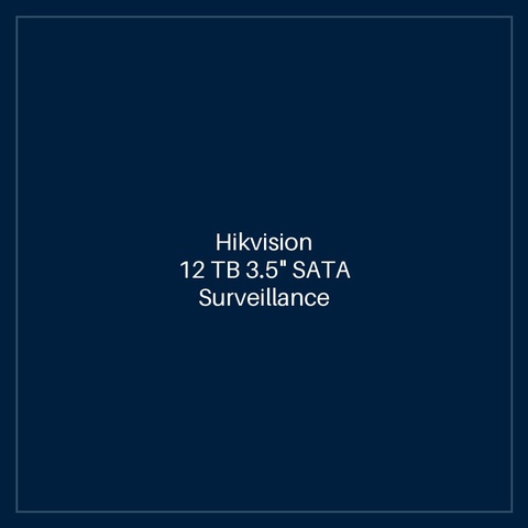 Hikvision - 12 TB 3.5" SATA Surveillance Hard Disk