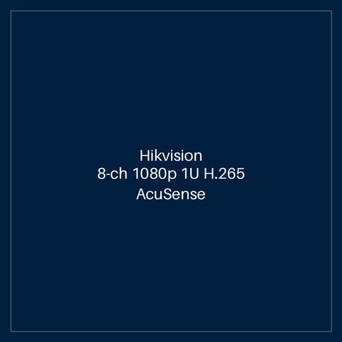 Hikvision - 8-ch 1080p 1U H.265 AcuSense DVR