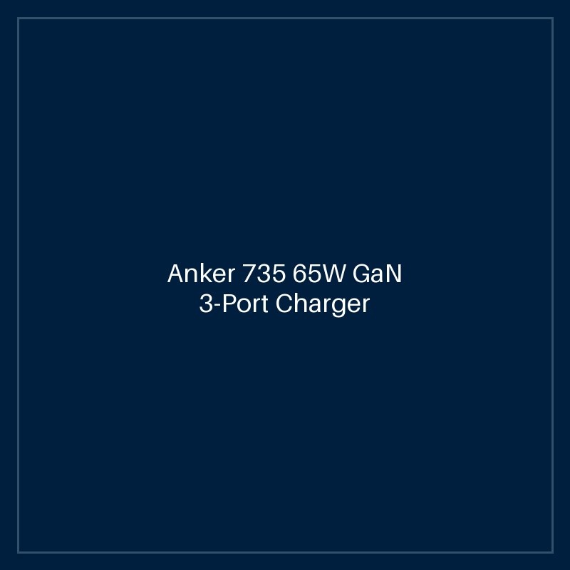 Anker 735 65W GaN 3-Port Charger