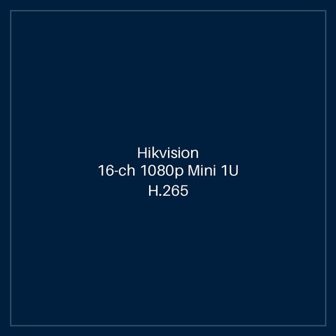 Hikvision - 16-ch 1080p Mini 1U H.265 AcuSense DVR