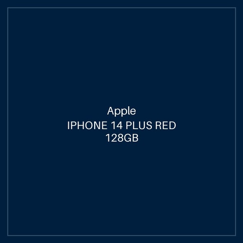 IPHONE 14 PLUS RED 128GB