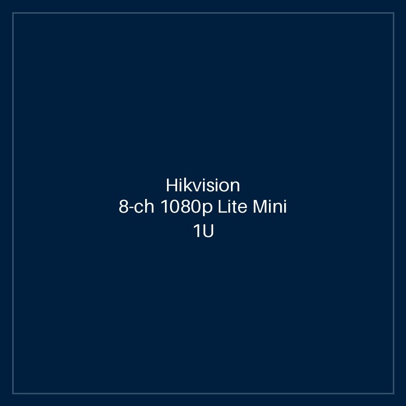 Hikvision 8-ch 1080p Lite Mini 1U H.265 DVR