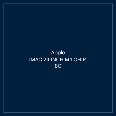IMAC 24-INCH M1 CHIP, 8C CPU, 8C GPU, 8GB, 512GB GREEN