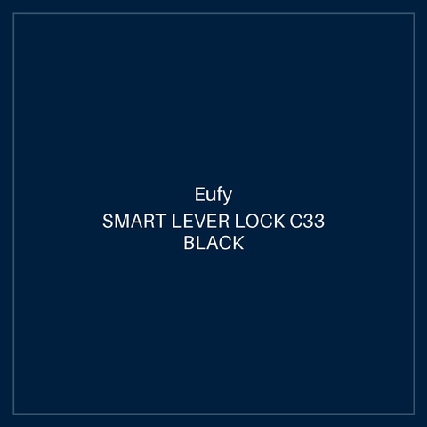 EUFY SMART LEVER LOCK C33 BLACK