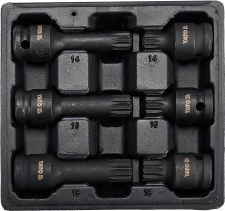 Impact bit socket set