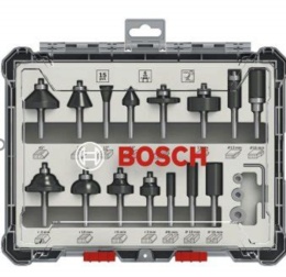 Bosch Routing: 15pcs routerbit set (8mm)