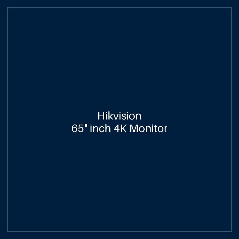 Hikvision 65" inch 4K Monitor