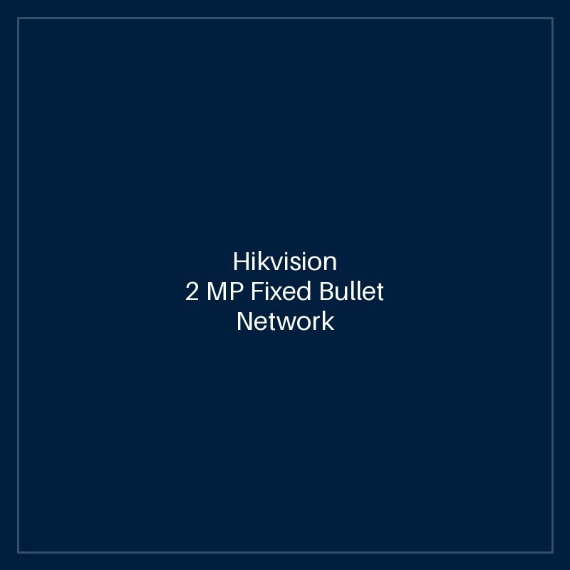 Hikvision 2 MP Fixed Bullet Network Camera
