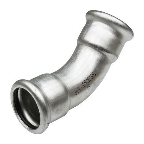 45º Curve F-F Stainless Steel 304 MT-Press