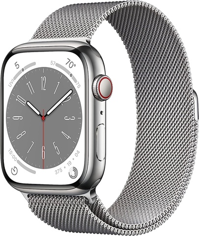 APPLE WATCH SERIES 6 GPS + CELLULAR, 40MM SILVER STAINLESS STEEL CASE WITH SILVER MILANESE LOOP