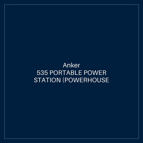 ANKER 535 PORTABLE POWER STATION (POWERHOUSE 512WH) BLACK