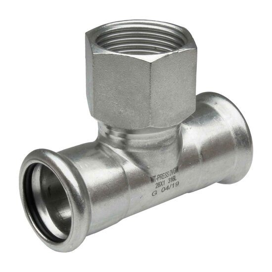 Branch Tee Female Outlet Stainless Steel MT-Press