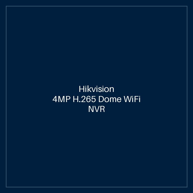 Hikvision 4MP H.265 Dome WiFi NVR Kit