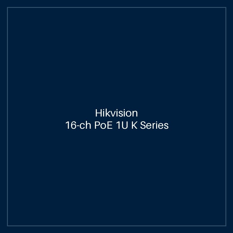 Hikvision - 16-ch PoE 1U K Series AcuSense 4K NVR