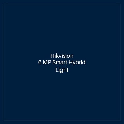 Hikvision - 6 MP Smart Hybrid Light Fixed Bullet Network Camera