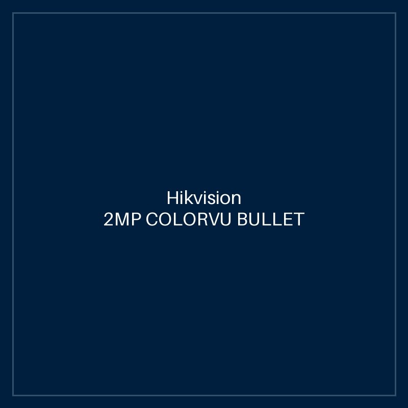 Hikvision 2MP COLORVU BULLET