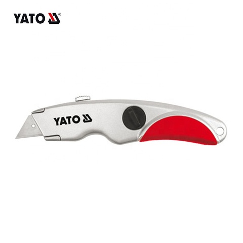 Utility knife with trapezoid blade