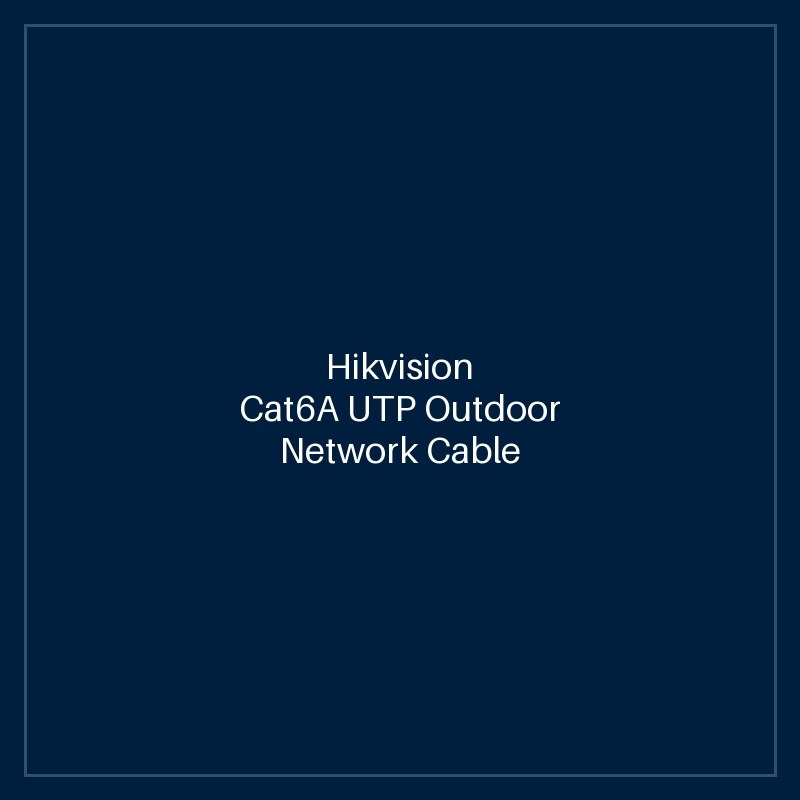 Hikvision Cat6A UTP Outdoor Network Cable