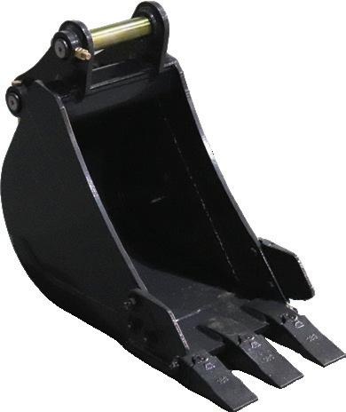 Narrow bucket for mini excavator