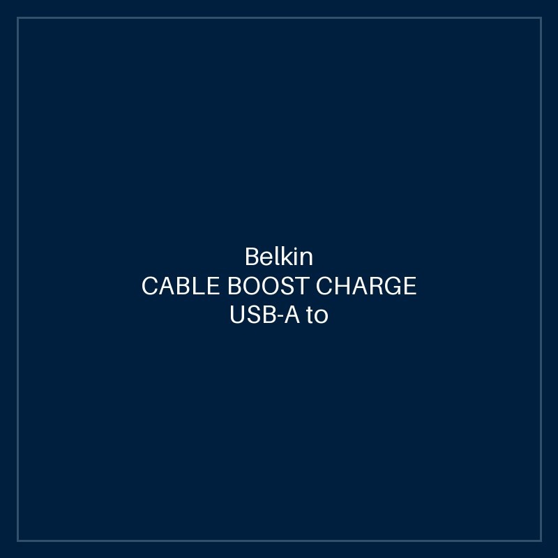 BELKIN CABLE BOOST CHARGE USB-A to USB-C BRAIDED 1m - BLACK