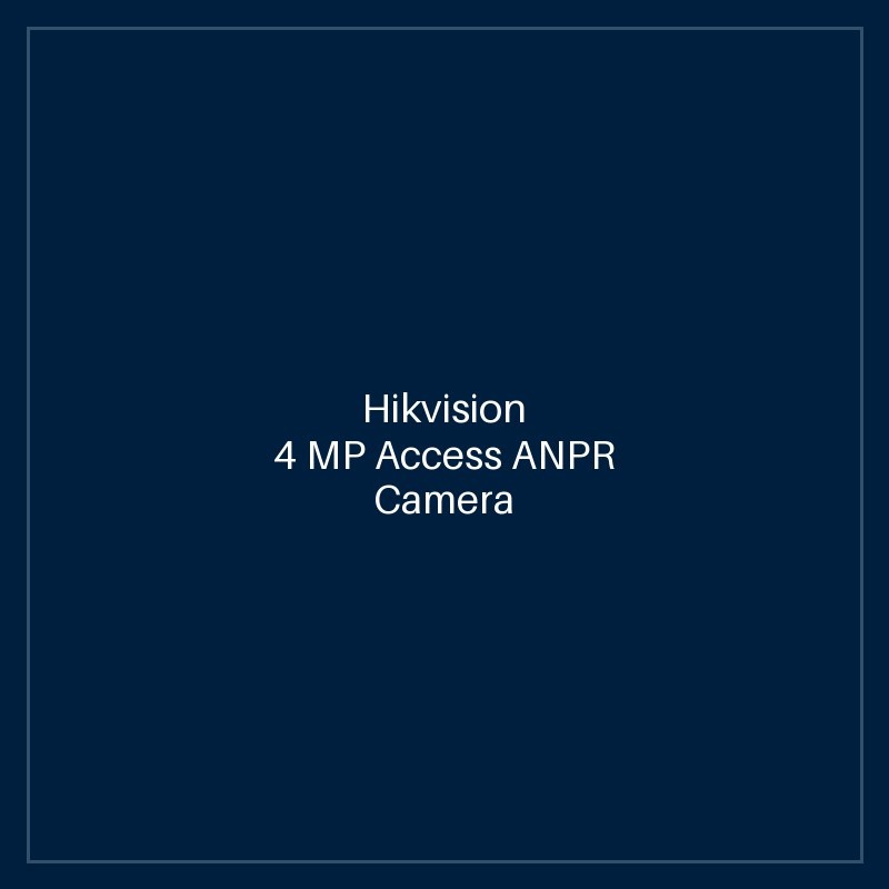Hikvision 4 MP Access ANPR Camera