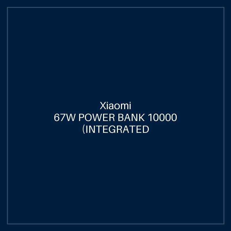 XIAOMI 67W POWER BANK 10000 (INTEGRATED CABLE) ICE BLUE